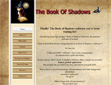Tablet Screenshot of bookofshadowssoftware.com